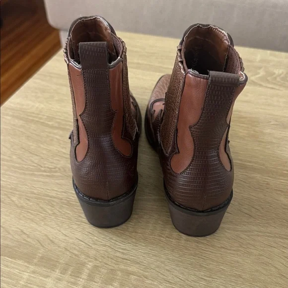 Brown Western Ankle Boots - coconuts by Matisse purchased from free people - Picture 4 of 6